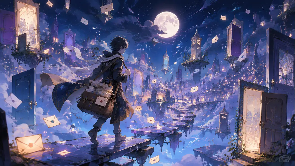 Atmospheric poster for the Original Character Song template