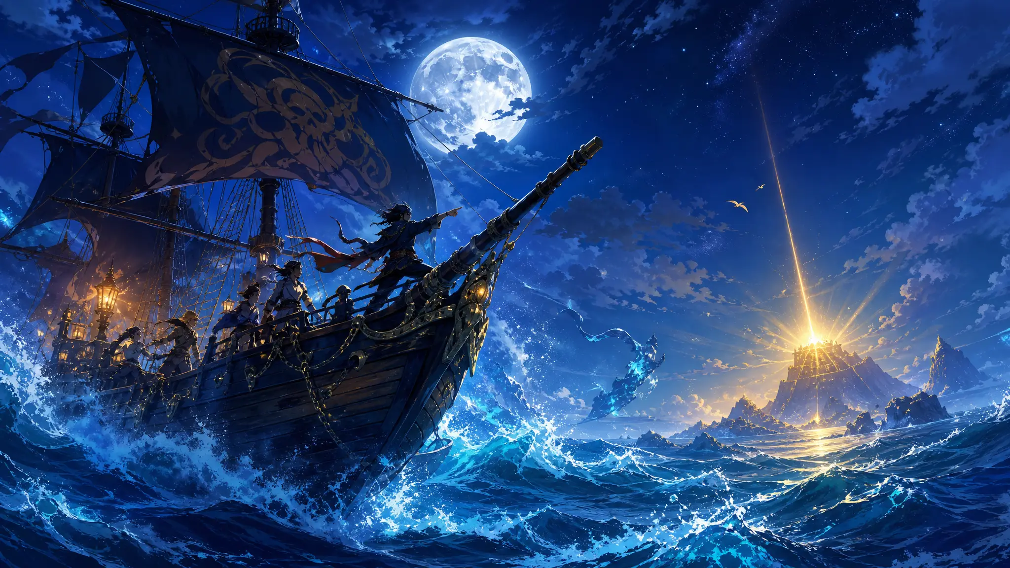 Atmospheric poster for the Pirate Anthem template