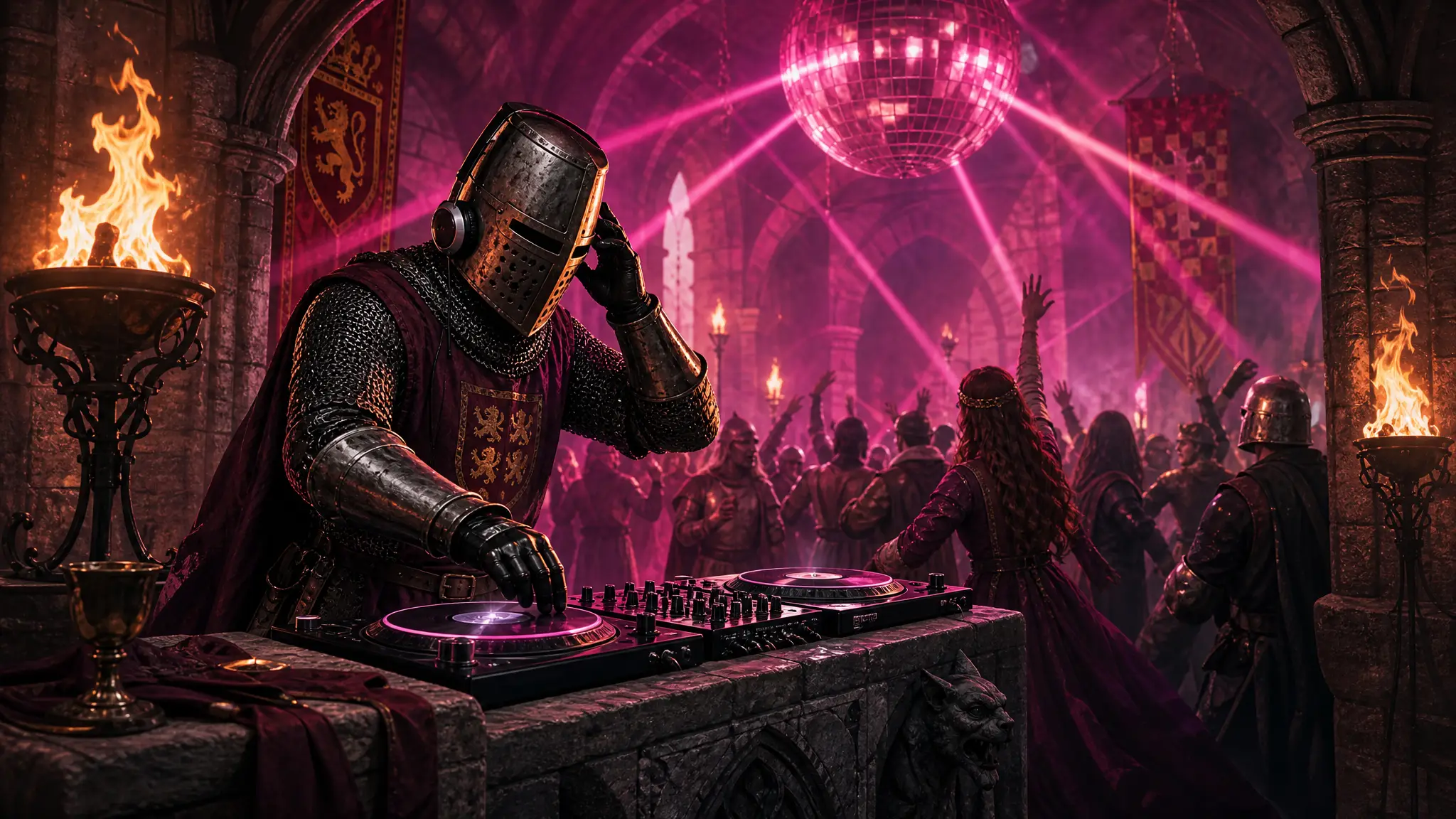 Atmospheric poster for the Medieval Trap template